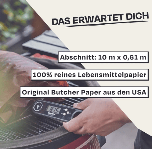 Original Pink Butcher Paper | 10m x 0,61m - Meyer zu Hengelage Gourmet