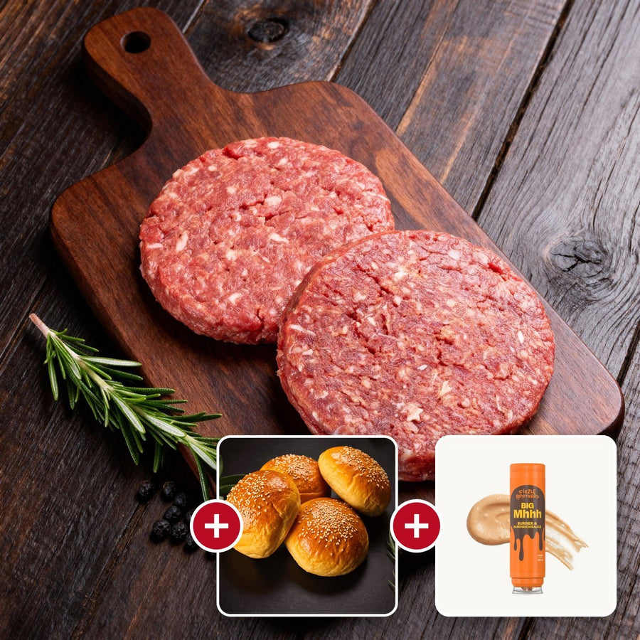 Wagyu Burger-Paket: 8 Burger inkl. Big Mhhh Sauce - Meyer zu Hengelage Gourmet