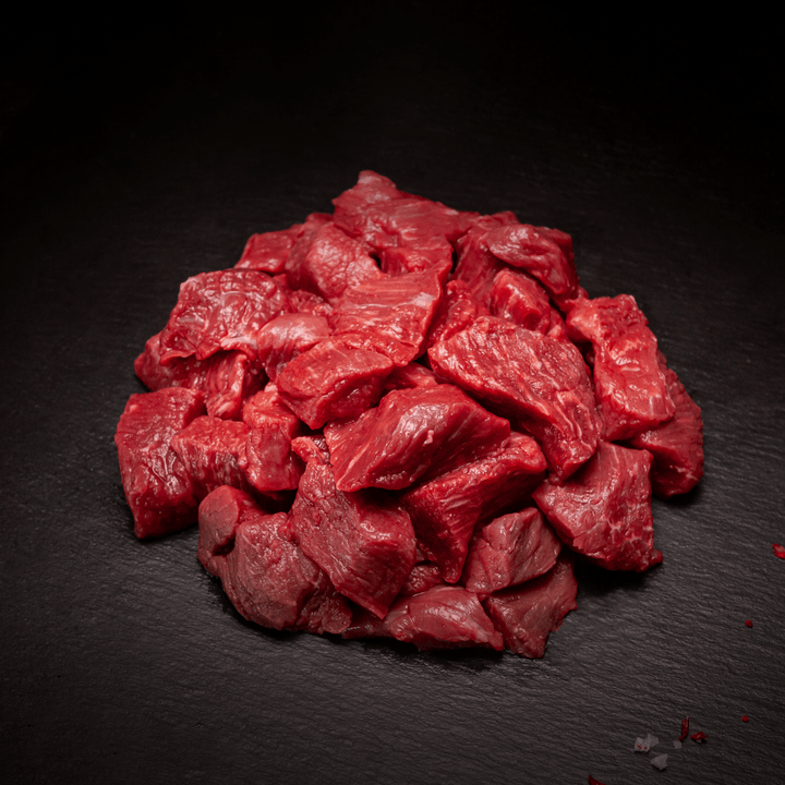 Wagyu Gulasch, dry - aged - Angus - Beef Loxten