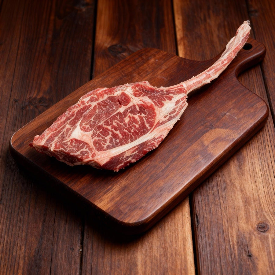 Wagyu Tomahawk Steak, dry - aged - Angus - Beef Loxten